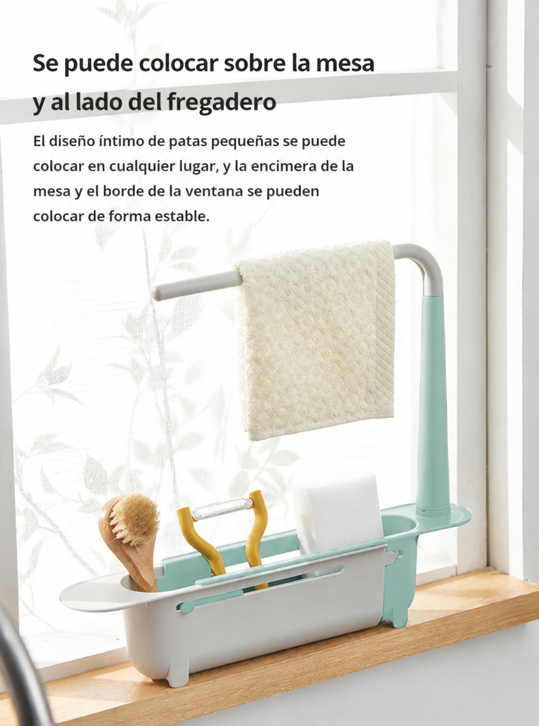 Organizador Telescópico para Fregadero 2 en 1