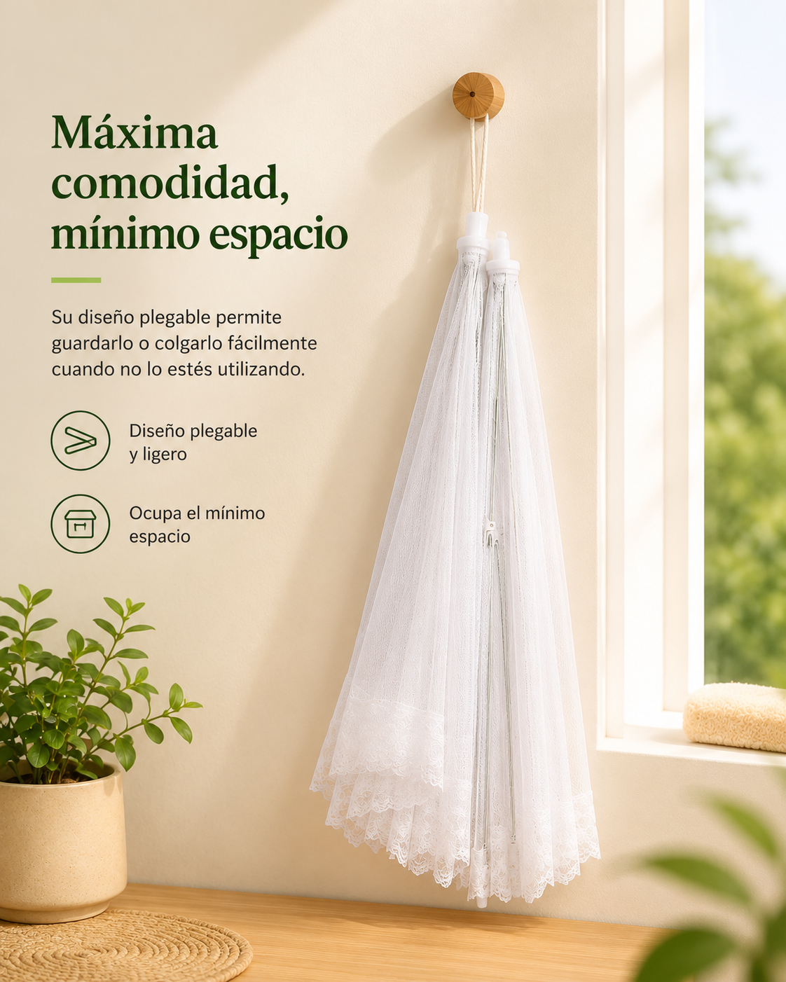 Cubierta Plegable Antimosquitos para Alimentos