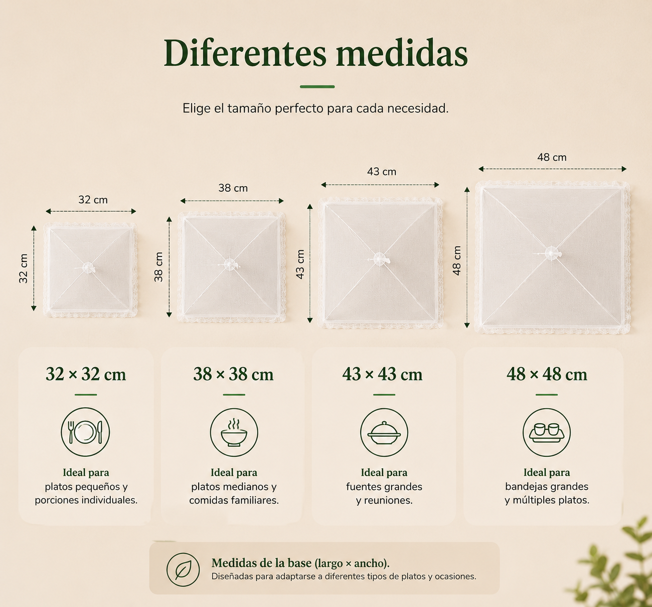 Cubierta Plegable Antimosquitos para Alimentos