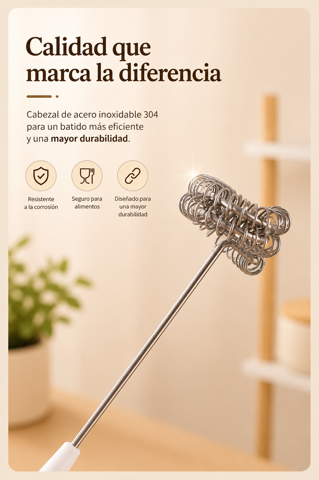 Espumador Eléctrico de Leche y Café
