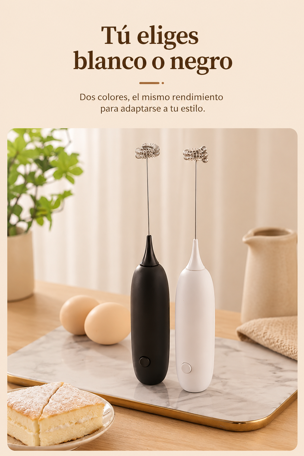 Espumador Eléctrico de Leche y Café