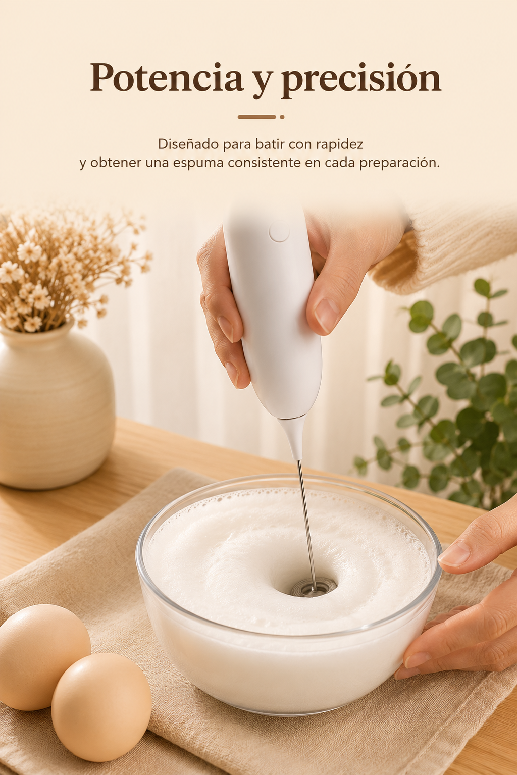 Espumador Eléctrico de Leche y Café