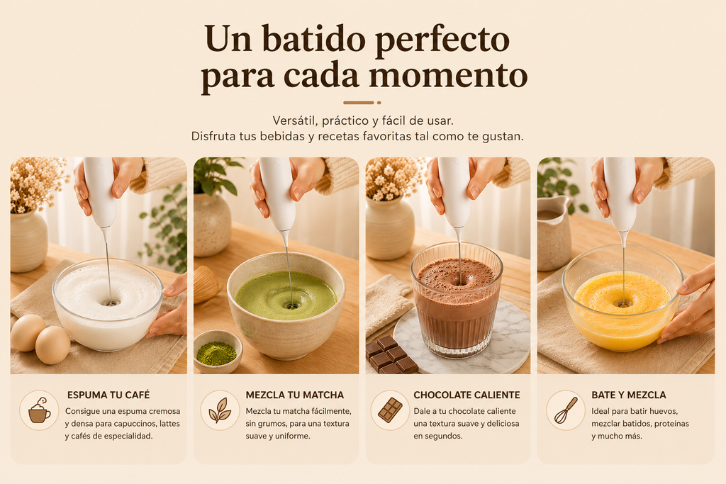 Espumador Eléctrico de Leche y Café