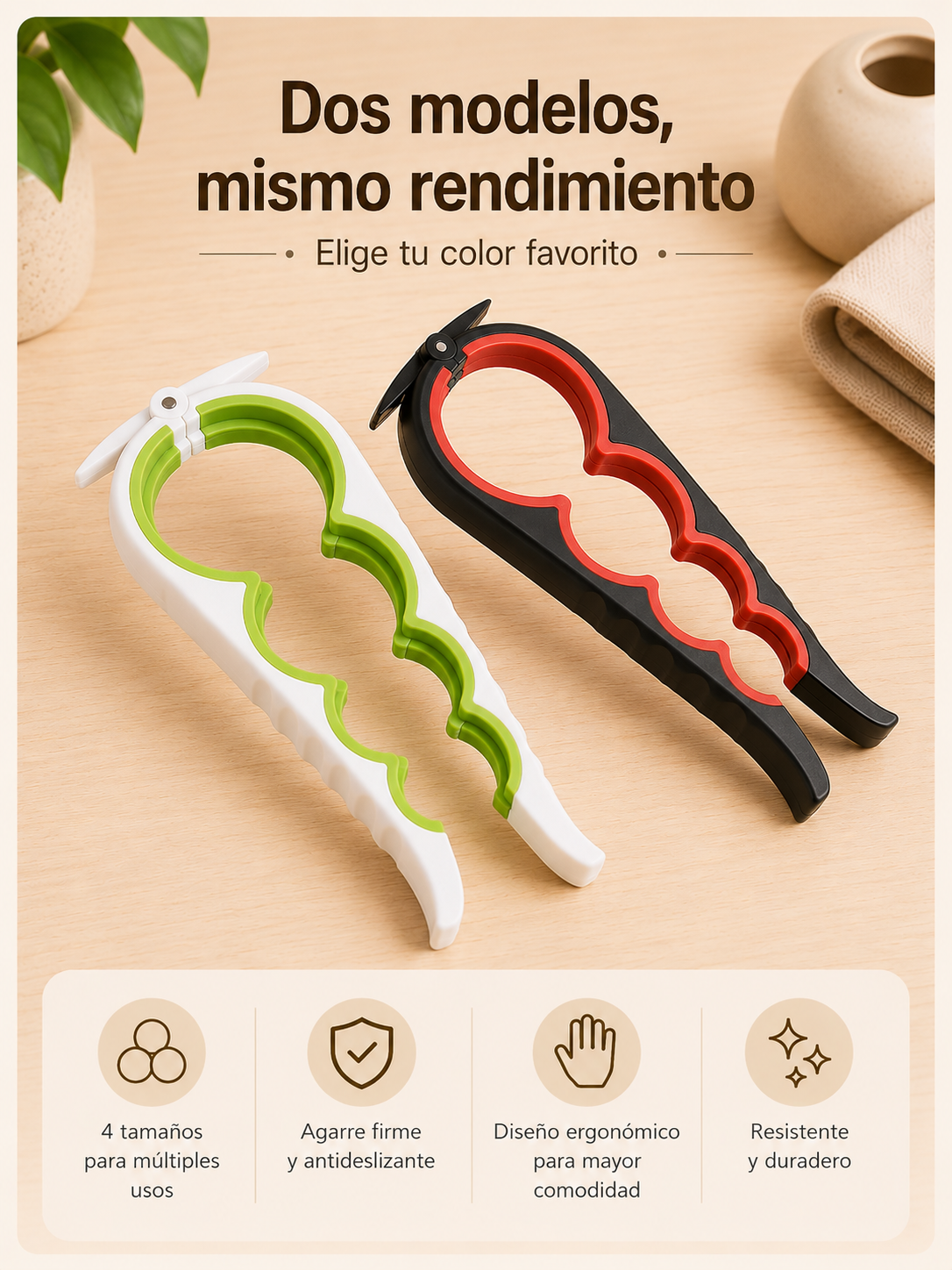 Abrebotes Universal 4 en 1